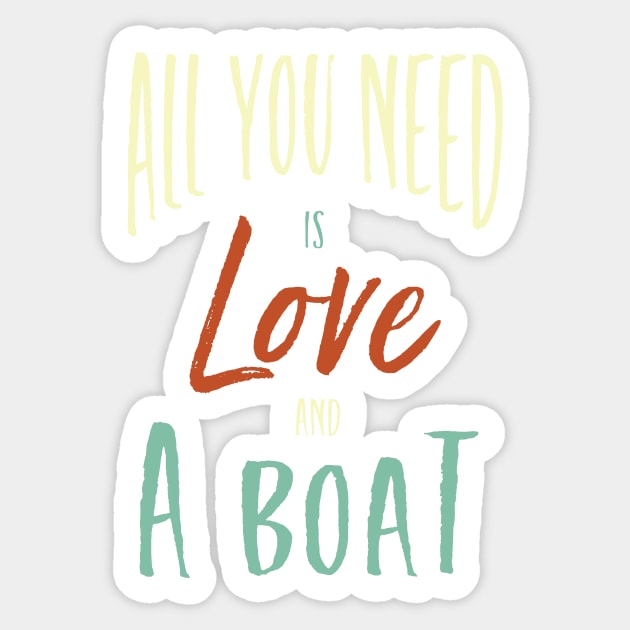 Funny Boating Phrase for Boater Sticker by whyitsme